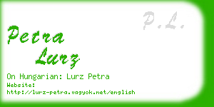 petra lurz business card